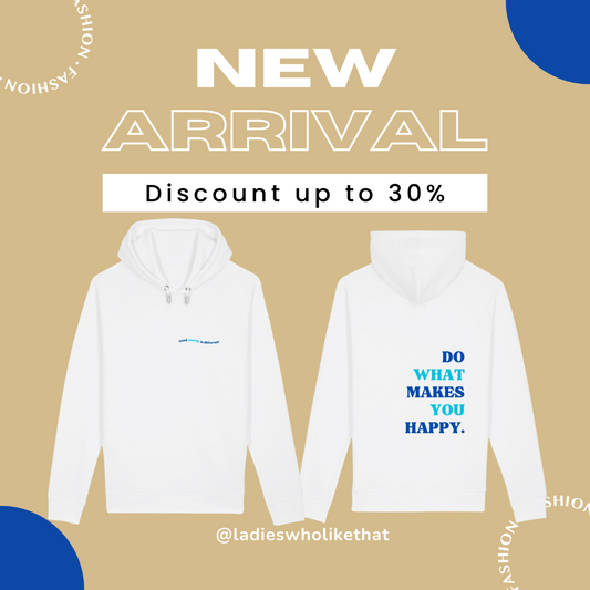 new arrival The Cozy Positive Vibes Hoodie available from XS to 2XL at Ladies Who Like That